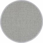 Cool Halı Lüksemburg Gri Yuvarlak Halı Sisal Leke Tutmaz Kolay Temizlenebilir Ev Oda Oturma Odası Salon Halısı - Açık Gri - 160 x 160 cm