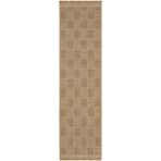 Cool Halı Mirage Kahverengi Dama Desenli Kilim Yolluk Bohem Kaymaz Tabanlı Yıkanabilir Giriş Antre Hol Halısı