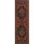 Cool Halı Private Bordo Yolluk Etnik Desen Otantik Şönil Halı Yıkanabilir Eskitme Vintage Göbekli Koridor Halı