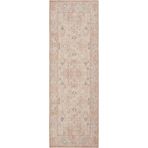 Cool Halı Private Krem Eskitme Vintage Halı Etnik Desenli Otantik Şönil Yolluk Yıkanabilir Hol Koridor Halısı