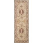 Cool Halı Private Krem Eskitme Vintage Halı Etnik Desenli Şönil Yolluk Yıkanabilir Hol Koridor Halısı