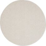 Cool Halı Puffy Yuvarlak Krem Rengi Modern Kalın Dokuma Peluş Giyinme Yatak Odası Banyo Onu Paspas Halısı - 120 x 120 cm