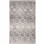 Cool Halı Sakura 2203 Gri Hav Toz Vermez Yumuşak Dokulu Etnik Desenli Modern Dokuma Bukleli Antre Hol Halısı Salon Halısı