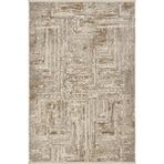 Cool Halı Venedik Krem Vizon Halı Soyut Geometrik Desenli Dokuma Modern Oturma Odası Salon Halısı Vizon/Krem/Bej/Gri