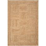 Cool Halı Vime 06 Natural Jüt Halı El Dokuma Jüt Kilim Hasır Halı Dekor Otantik Halı Bohem El Halısı Bej