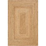 Cool Halı Vime 10 Natural Jüt Halı Yolluk El Dokuma Jüt Kilim Hasır Halı Dekor Halı Bohem El Halısı Bej