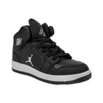 Cool Haykat Siyah Bağlı Bilekli Anatomik Sneaker Genç Erkek Çocuk Spor Ayakkabı - Siyah - Beyaz