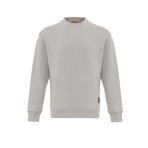 cool hill ch exclusive Erkek 3 İplik Şardonlu Armalı Bisiklet Yaka Basic Sweatshirt (Krem, S)