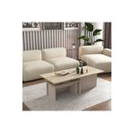 Cool Home Novi Orta Sehpa , Servis , Zigon Sehpa Traverten (Mermer Desen) - Kumsal