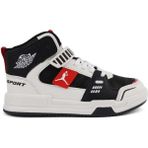Cool King Unisex Çocuk Günlük Sneaker Uzun Boğazlı Spor Bot - Siyah - Kırmızı