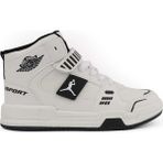 Cool King Uzun Boğazlı Sneaker Ortopedik Erkek Çocuk Spor Ayakkabı - Beyaz