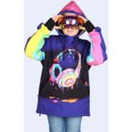 Cool Music Kız Çocuk Snowboard ve Kayak Montu / SS7620 - 7 - 8 Yaş - Mor