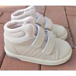 Cool Pepe Uzun Patik Çocuk Uzun Konç Cırtlı Sneaker Spor Ayakkabı - Bej