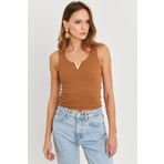 Cool & Sexy Kadın Tarçın Aksesuarlı Kaşkorse Bluz RLO116
