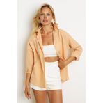 Cool & Sexy Kadın Vanilya Basic Gömlek K1251