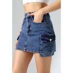Cool & Sexy Kargo Cep Detay Mini Kot Etek