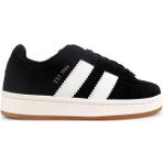 Cool Sneaker Spor Ayakkabı Microfiber Malzeme ile Düz Tabanlı Siyah - Beyaz Renk Seçeneği