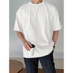 Cool Tarz Erkek Bisiklet Yaka %100 Pamuk T-Shirt - Beyaz - XL