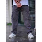 Cool Tarz Erkek Kargo Cep Baggy Pantolon Füme Rengi
