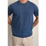 COOL TARZ Erkek Saks Slim Fit Bisiklet Yaka Triko T-Shirt