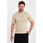 Cool Tarz Taş Erkek Yarım Balıkçı Düz Triko T-SHIRT-TRZ19129R08S