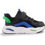 Cool Toti-Flt 31/36 Cırtlı Sneaker Spor Ayakkabı - Siyah - Mavi