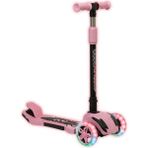 Cool Wheels Luna Elite 3 Pembe Tekerlekli Katlanabilir LED Işıklı Scooter