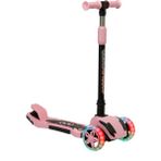 Cool Wheels Luna Elite 3 Tekerlekli Katlanabilir Scooter 5 - 7 Yaş Kız Çocuklar İçin Pembe LED Işıklı