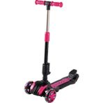 Cool Wheels Oturaklı Combo Scooter - 3-7 Yaş Ayarlanabilir Gidonlu | 50 kg Taşıma Kapasiteli Işıklı 3 Tekerlekli Çocuk Scooterı - Pembe
