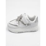 Cool Yıldız Cırtlı Ortopedik Taşlı Sneaker Kız Çocuk Spor Ayakkabı - Beyaz