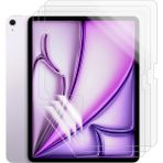 Coolacs Apple iPad Air 13 Inç 2026 M4 Uyumlu Tam Koruma Nano Esnek Tablet Kırılmaz Ekran Koruyucu 3 Adet - iPad Air 13 2026 M5 - Şeffaf