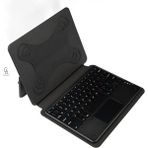Coolacs Apple iPad Pro 11 Inç 2021 3.nesil Uyumlu Touch Padli Tablet Kılıfı Bluetooth Bağlantılı Klavye - iPad Pro 3.Nesil 2021 11" - Siyah