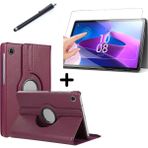Coolacs Lenovo Tab M10 Plus Gen 3 (3. Nesil) 10,61" ZAAJ0378TR Tablet Kılıfı Ekran Koruyucu ve Kalem Seti - Mor