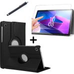 Coolacs Lenovo Tab M10 Plus Gen 3 (3. Nesil) 10,61" ZAAJ0378TR Tablet Kılıfı Ekran Koruyucu ve Kalem Seti - Siyah