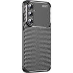 Coolacs Samsung Galaxy A55 ile Uyumlu Kılıf Focus Karbon Tasarım Telefon Kılıfı Kapak - Siyah