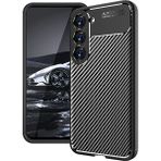 Coolacs Samsung Galaxy S23 Plus ile Uyumlu Kılıf Focus Karbon Tasarım Telefon Kılıfı Kapak - Siyah