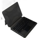 Coolacs Samsung Galaxy Tab A T290 8 Inç Uyumlu Touch Padli Tablet Kılıfı Bluetooth Bağlantılı Klavye - Siyah