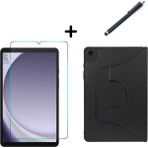 Coolacs Samsung Galaxy Tab A9 X110 Fest Tablet Kılıfı Ekran Koruyucu ve Kalem Seti - Siyah
