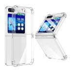 Coolacs Samsung Galaxy Z Flip 5 Uyumlu Köşe Dolgulu Nitro Anti Shock Telefon Kılıfı Kapak - Şeffaf