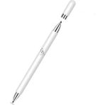 Coolacs Xiaomi Mi Pad 6 Uyumlu Dokunmatik Kalem Passive Stylus 2in1 Tablet Kalemi Çizim & Yazı Kalemi - Beyaz