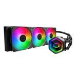 Cooler Master 360 Çekirdek II AIO CPU Sıvı Soğutucu, R9 | U9 | i9, Çift Bölmeli G9R Pompa, Infinity Ayna aRGB, 400mm Boru, 360mm Radyatör, 120mm PWM Fan, AMD Ryzen AM5|4, Intel LGA 1851|1700 Platformu