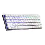 Cooler Master Bluetooth 4.0 Sk622 Kablosuz% 60 Şerit Beyaz Mekanik Klavye, Düşük Profilli Kırmızı Anahtarlar, Yeni Ve Geliştirilmiş Tuş Kapakları Ve Fırçalanmış Alüminyum Tasarım