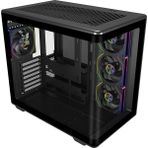 Cooler Master Elite 600 Curve TG Siyah 850W 80+ Gold Gen5 ARGB 4x12 Fan, Back-Connect destekli MidTower Kasa (E600-KGNN85-S01) - 850 W
