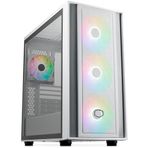 Cooler Master MasterBox 600 – E-ATX Airflow muhafazası Back-Connect-MB ve 420 mm radyatör uyumlu, 3 x 140 mm & 1 x 120 mm ARGB-PWM fan önceden yüklenmiş, sertleştirilmiş cam duvar, USB 3.2 Gen 2x2 Tip