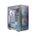COOLER MASTER MASTERFRAME 500 TG MESH ARGB 2x200mm MidT ATX GÜMÜŞ KASA