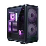 Cooler Master MasterFrame 500TG Mesh MF500M-KHNN-S01 2x200mm(Ön)-1x120mm(Arka) Fan ATX BTF Alüminyum Siyah Mid Tower Gam