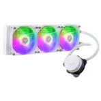 Cooler Master MasterLiquid 360 L Core ARGB su soğutucu, iki bölmeli Gen S pompalı CPU sıvı soğutucu, 120 mm ARGB fanlı, LGA 1700 ve AM5 tutucular ile üstün bilgisayar soğutması, beyaz
