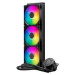 Cooler Master MasterLiquid 360 L Core ARGB su soğutucu, iki bölmeli Gen S pompalı CPU sıvı soğutucu, 120 mm fanlı, LGA 1700 ve AM5 tutucular ile üstün bilgisayar soğutması, siyah