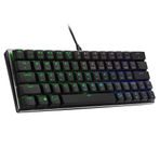 Cooler Master SK620%60 Uzay Grisi Mekanik Düşük Profilli Oyun Klavyesi, Mavi Anahtarları Tıklayın, Özelleştirilebilir RGB, Ergonomik Tasarım, USB-C Bağlantısı, Mac/Windows, QWERTY (SK-620-GKTL1-US)