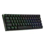 Cooler Master SK622%60 Kablosuz Bluetooth Uzay Gri Mekanik Düşük Profilli Oyun Klavyesi, Mavi Anahtarları Tıklayın, Özelleştirilebilir RGB, Ergonomik Tasarım, Mac/Windows, QWERTY (SK-622-GKTL1-US)